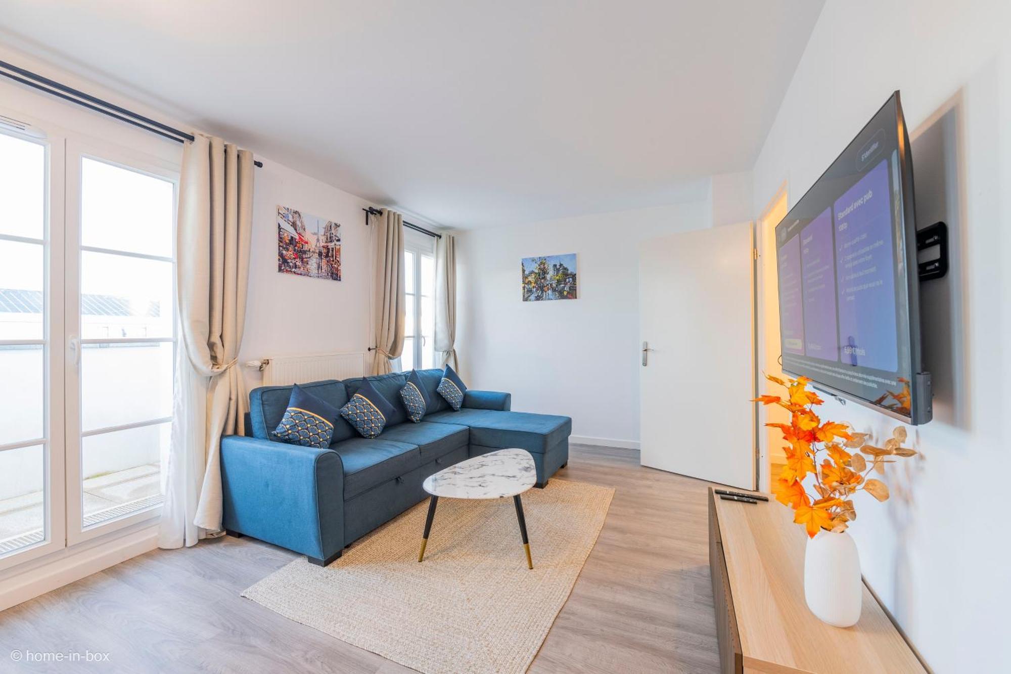 Le Cartier Appt F3, 7Mn Disneyland, Parking,Terrace Сери Екстериор снимка
